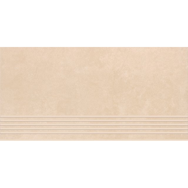 Gres szkliwiony stopnica ARES warm beige mat rect 29,8x59,8 gat. I