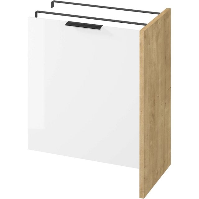 CERSANIT Szafka na pralkę CITY 65 z drzwiami dąb do samodzielnego mon