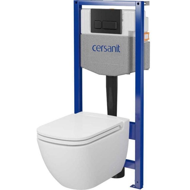 CERSANIT Zestaw podtynkowy COBE SYSTEM 50 mechaniczny, miska CASPIA,