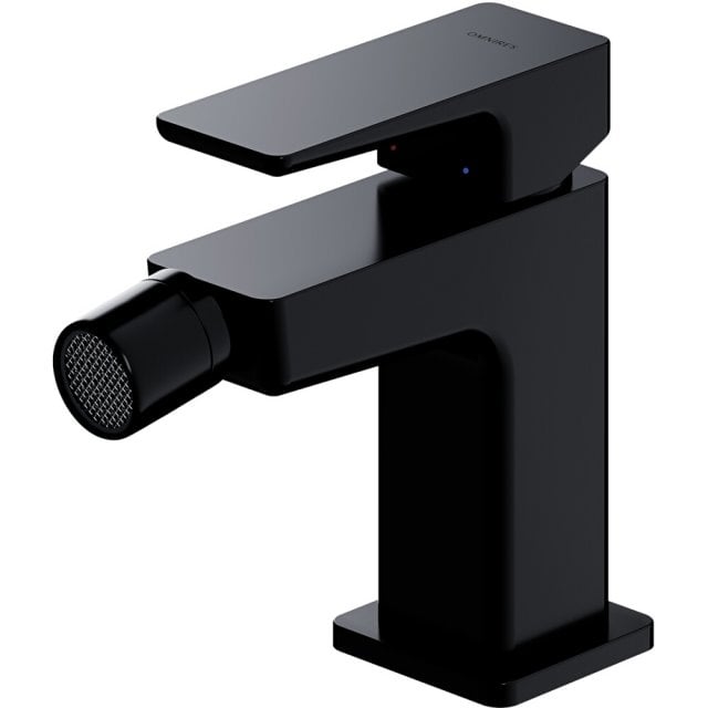 OMNIRES Bateria bidetowa PARMA stojąca czarny mat PM7420BL