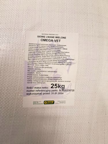 GALVET OMEGA-VET GEmahlener Leinsamen 25 kg Futtermittel