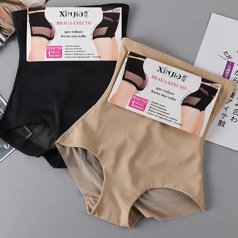 Majtki damskie wyszczuplające siateczka L-3XL