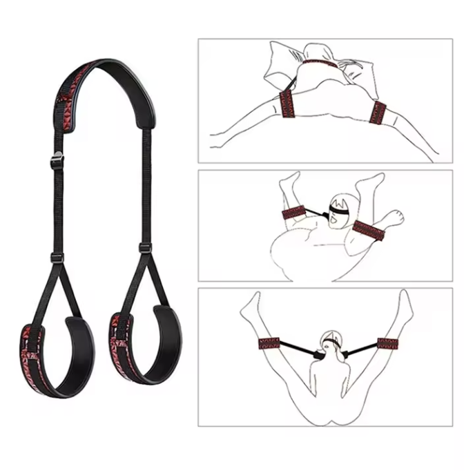 Pas na uda zakładany na szyję BDSM 068