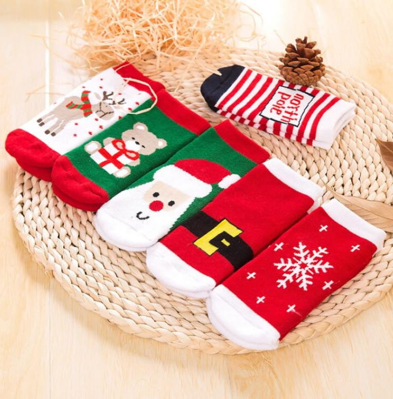 Skarpetki dziecięce Świąteczne