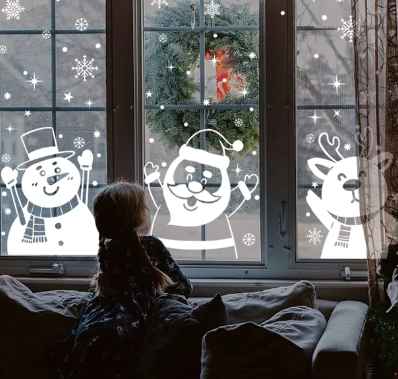 Naklejki świąteczne na okno Boże Narodzenie