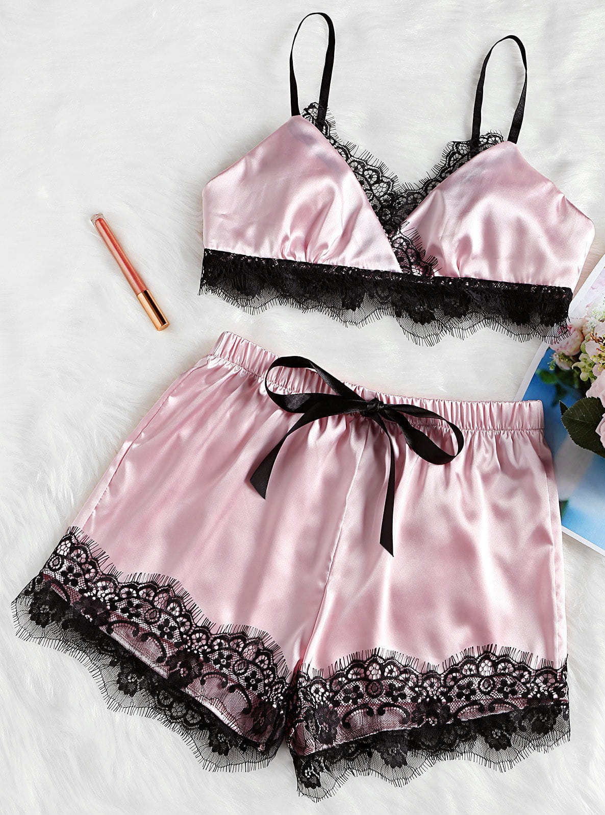 Piżamka damska biustonosz i spodenki P03 S-XL