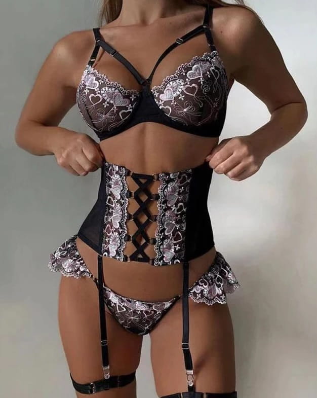 Zestaw bielizny Erotycznej Euforia E060