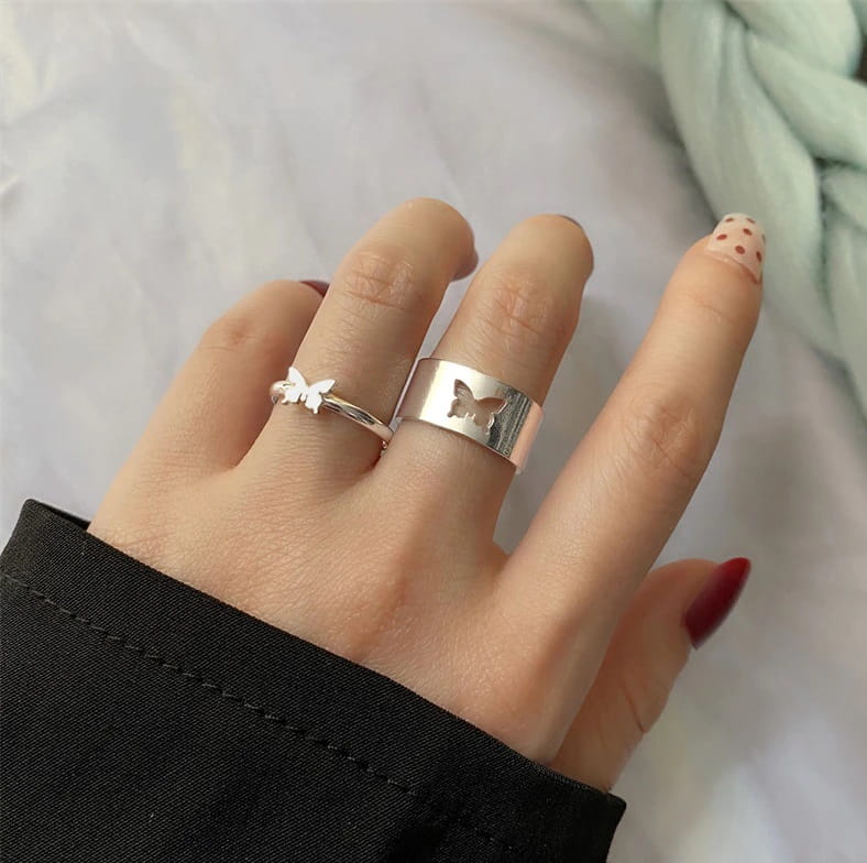 Zestaw dwóch pierścionków MOTYLE