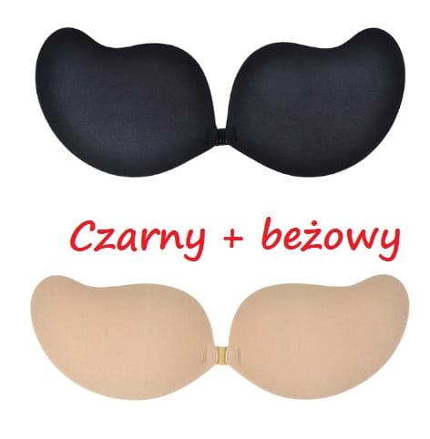 Dwa biustonosze samonośne silikonowe 001