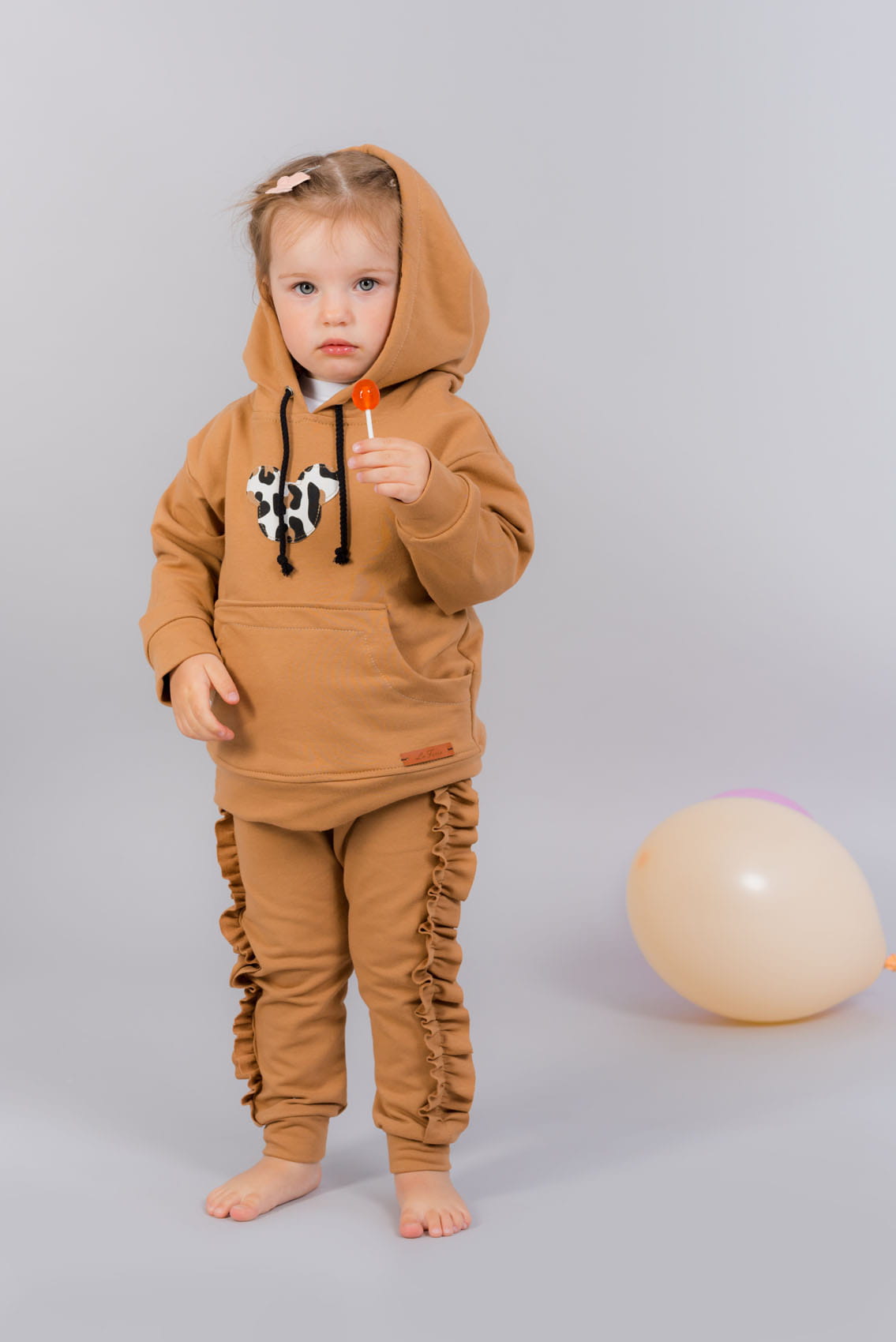 Laferio Earth - Dres dla dziewczynki z falbanką