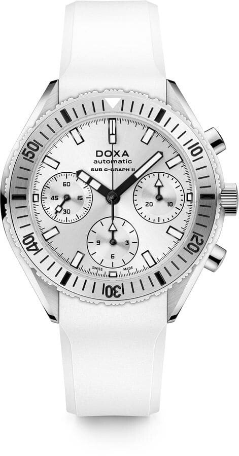 Zegarek męski DOXA SUB SUB 200 C-GRAPH II Whitepearl 797.10.011.23