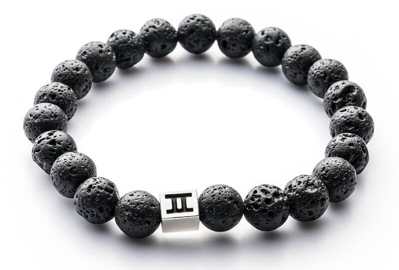 Bransoletka Gemini Classic Black Lava C21-G