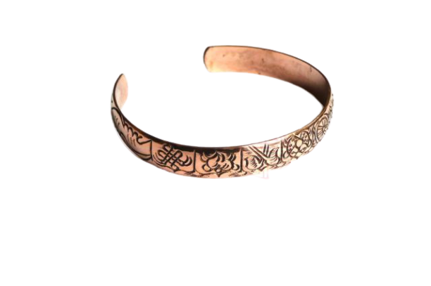 Bransoletka miedziana - Ashtamangala