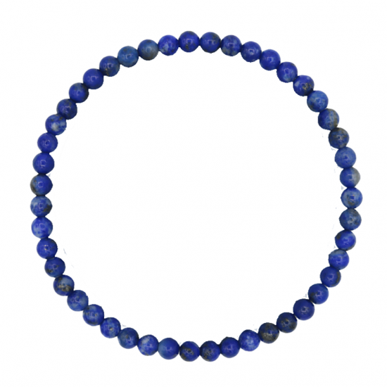 Bransoletka z kamieni - Lapis Lazuli (kulka 4 mm)