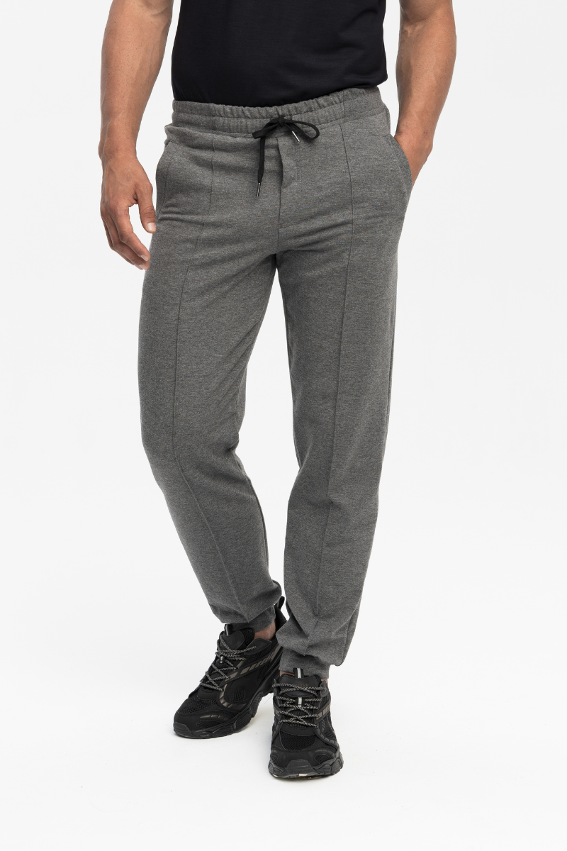 Spodnie dresowe z bawełny organicznej Tony, szare
