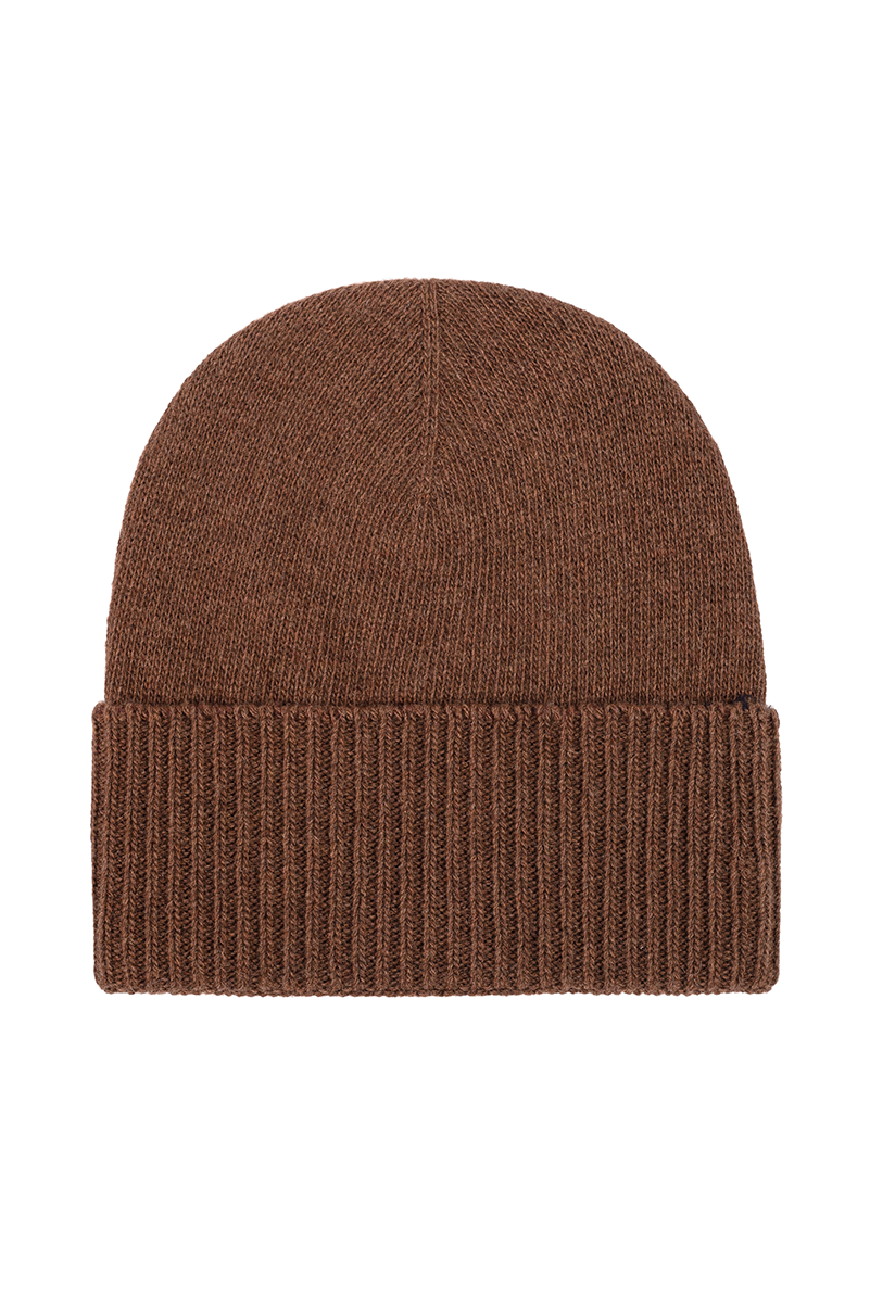 Czapka kaszmirowa, brązowa