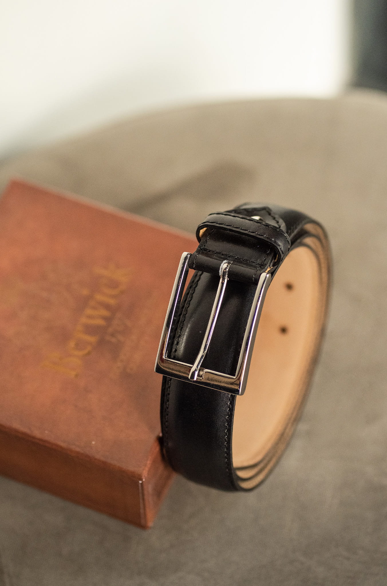 Pasek męski Berwick czarny