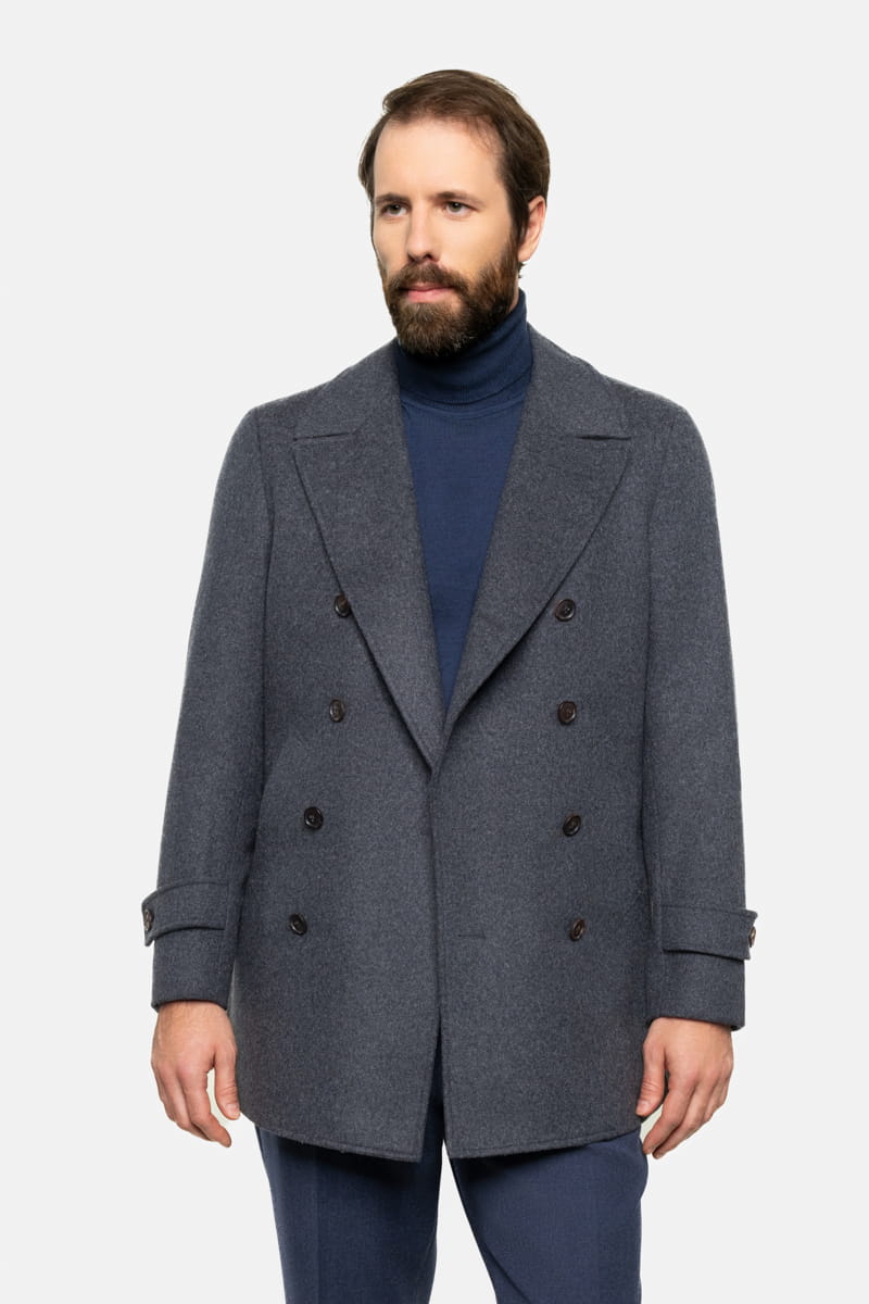 Kurtka Bosmanka, szara, wełniana