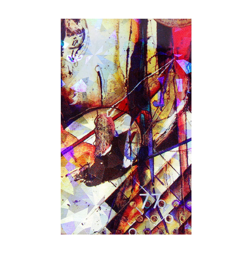 Naklejka do paznokci Laser effect samoprzylepna arkusz 8 cm x 5 cm Nr 72