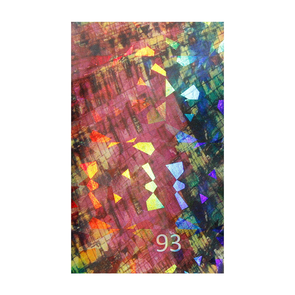 Naklejka do paznokci Laser effect samoprzylepna arkusz 8 cm x 5 cm Nr 45