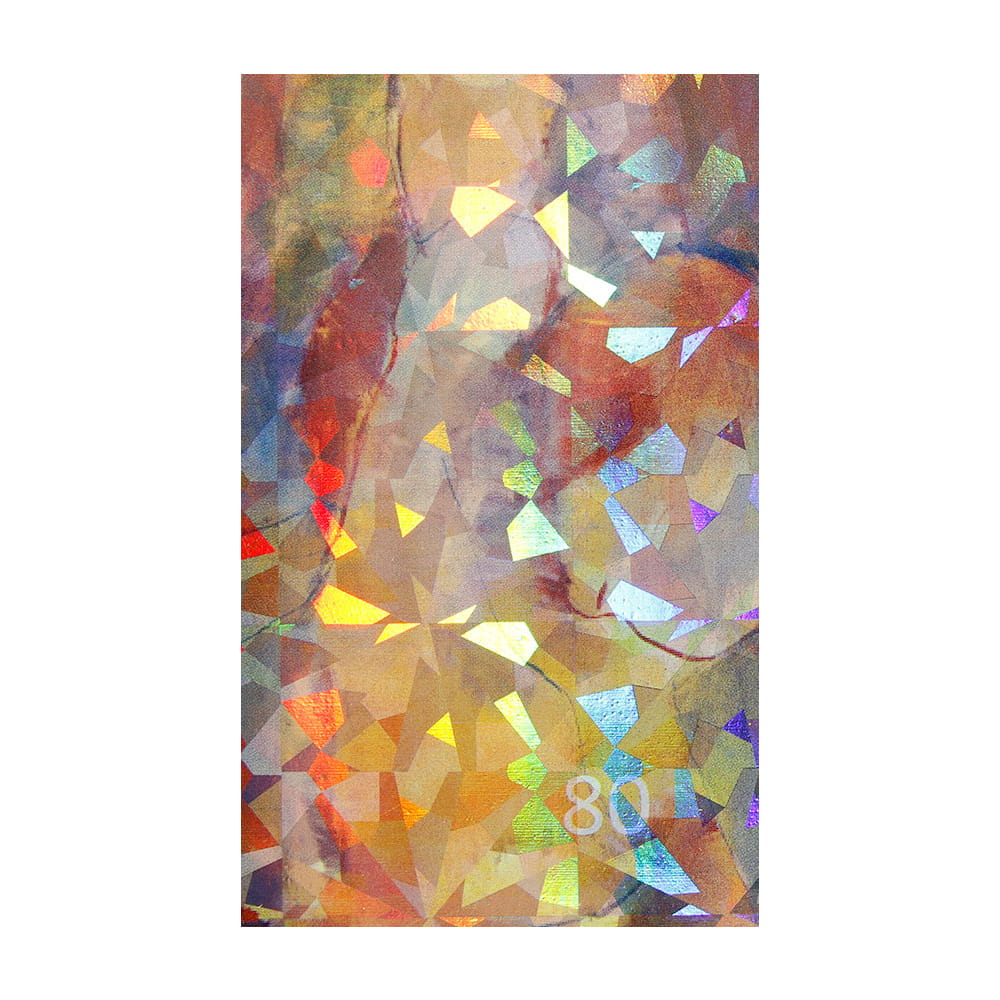 Naklejka do paznokci Laser effect samoprzylepna arkusz 8 cm x 5 cm Nr 46