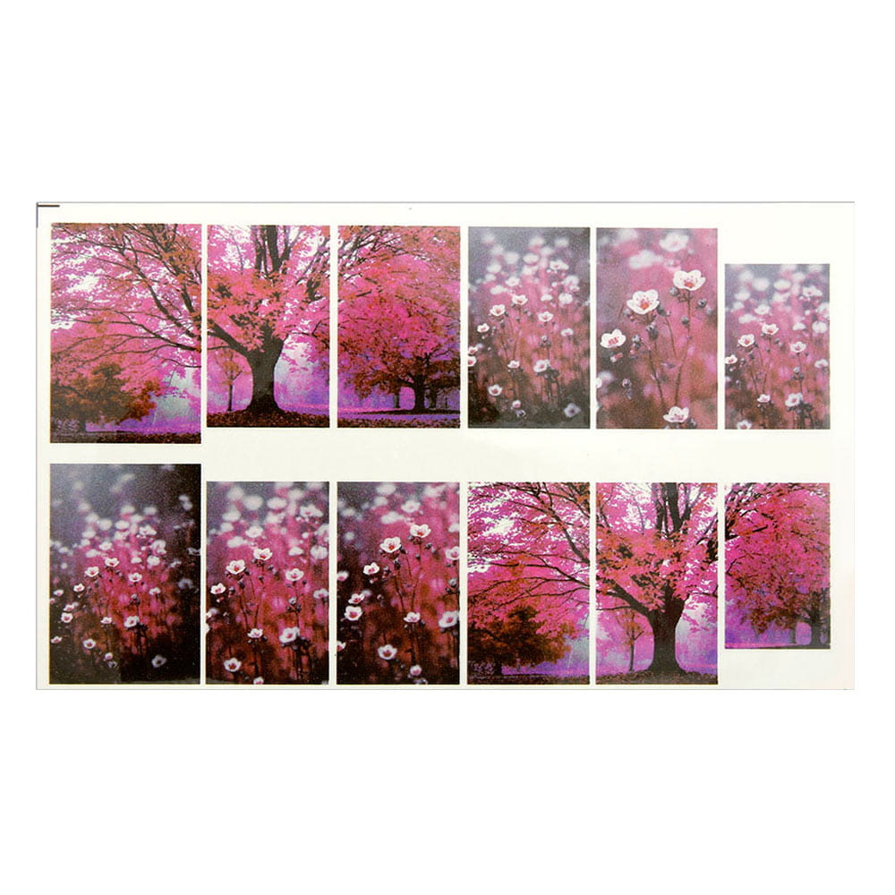 Naklejki wodne do paznokci arkusz 9 x 5,5 cm a Nr 685