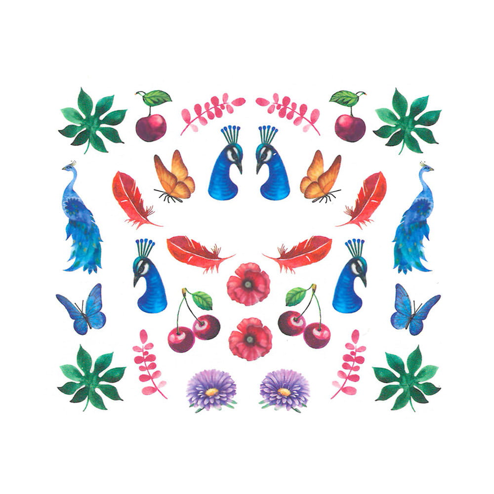 Naklejki wodne do paznokci zwierzęta BN-1209