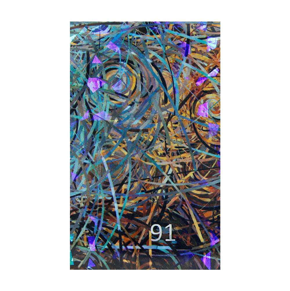 Naklejka do paznokci Laser effect samoprzylepna arkusz 8 cm x 5 cm Nr 80