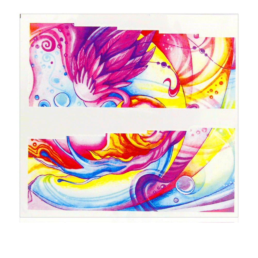 Naklejki wodne do paznokci arkusz 7 x 6,5 cm na 10 palców c Nr 245