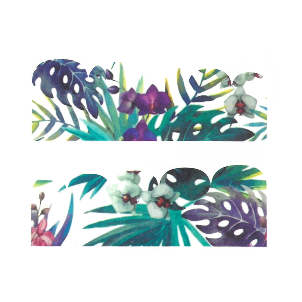 Naklejki wodne do paznokci rośliny BN-951