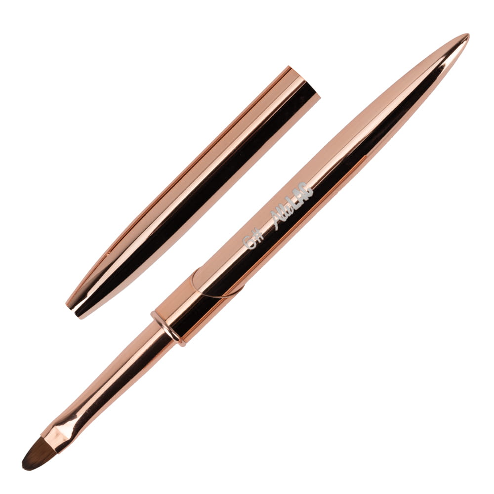 Pędzelek do żelu owalny AlleLac rose gold Nr 6