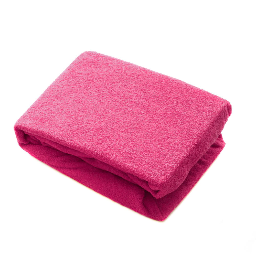 Prześcieradło frotte fuksja