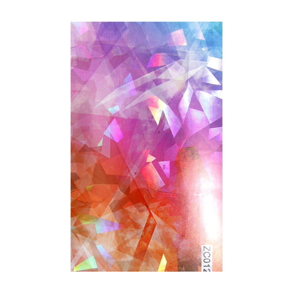 Naklejka do paznokci Laser effect samoprzylepna arkusz 8 cm x 5 cm Nr 168