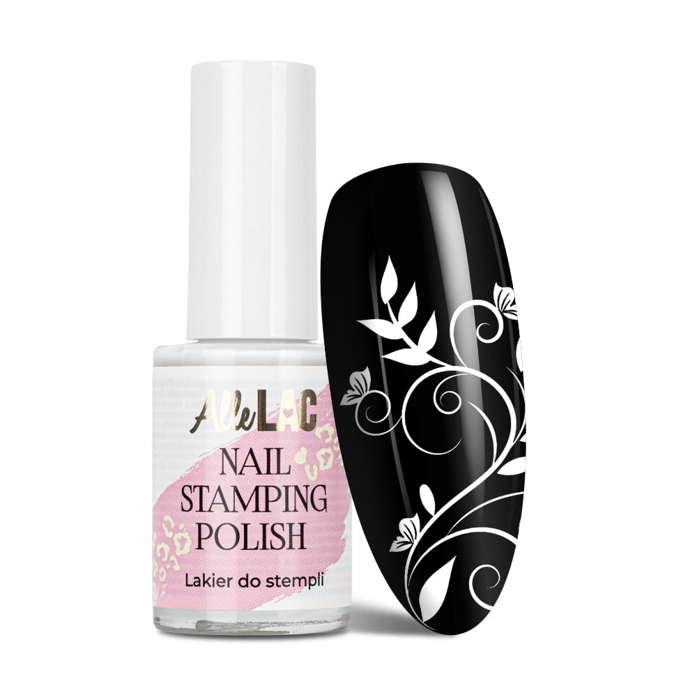Lakier do stempli i stampingu AlleLac Nail Stamping Polish biały white 7ml