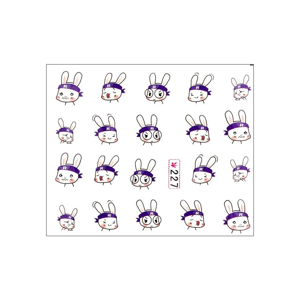 Naklejki wodne do paznokci bajkowe Nr 227