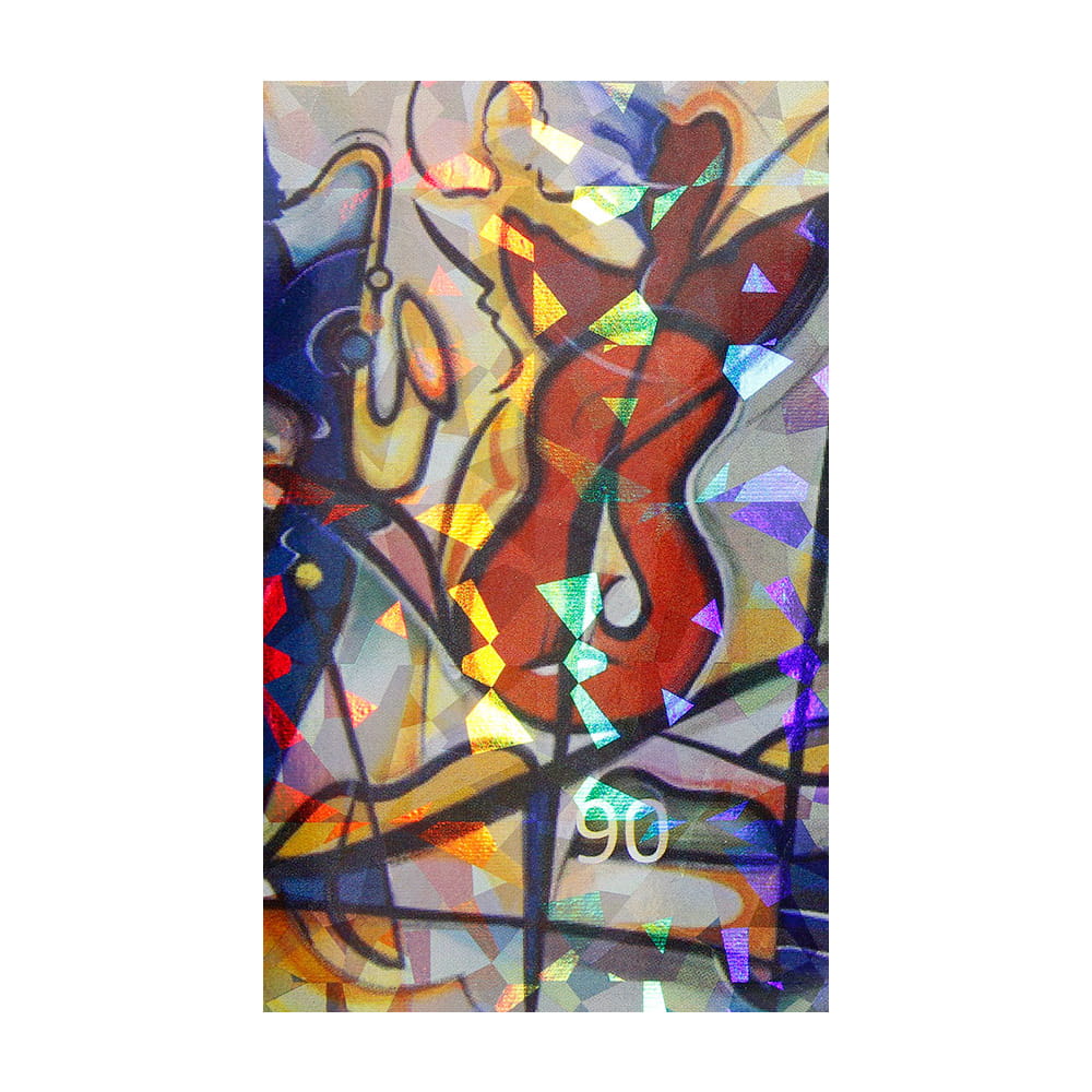 Naklejka do paznokci Laser effect samoprzylepna arkusz 8 cm x 5 cm Nr 54