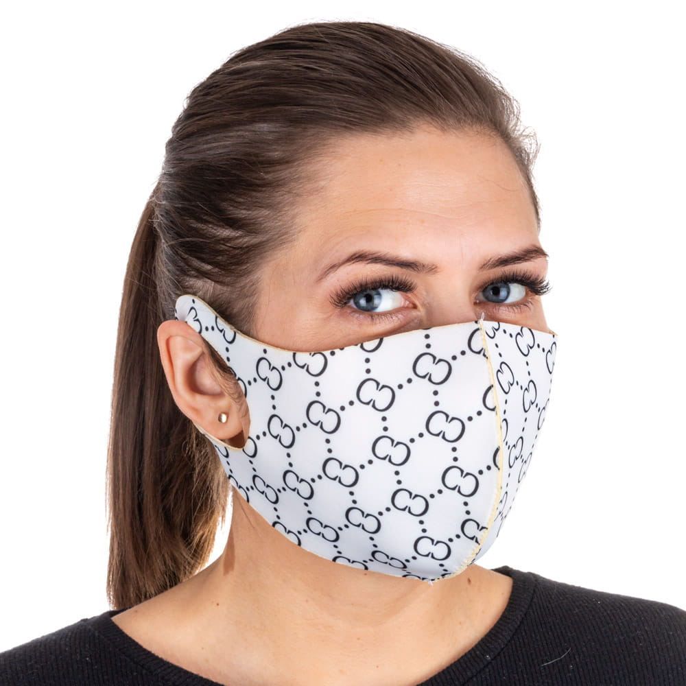 Maska maseczka ochronna wielokrotnego użytku neoprenowa piankowa Coco biała rozm L/XL 1 szt