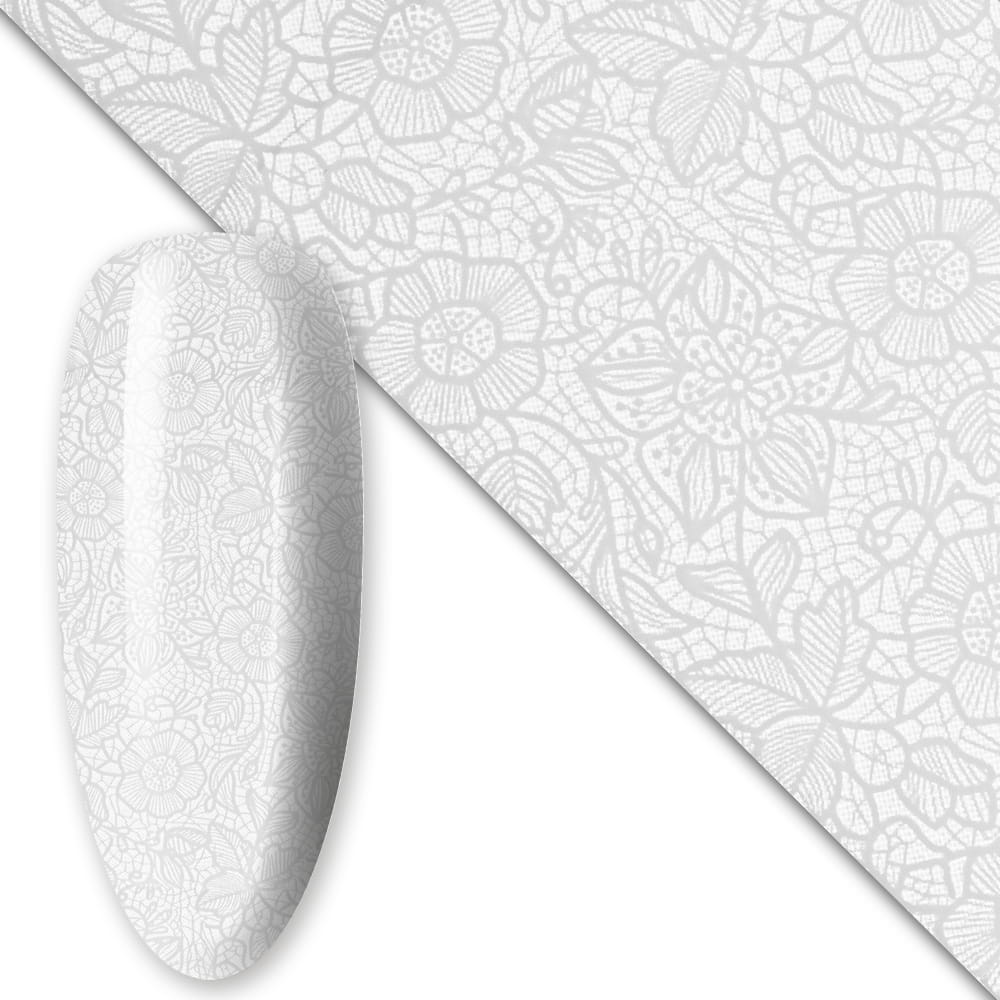 Folia transferowa do paznokci 80 cm White Nr 4