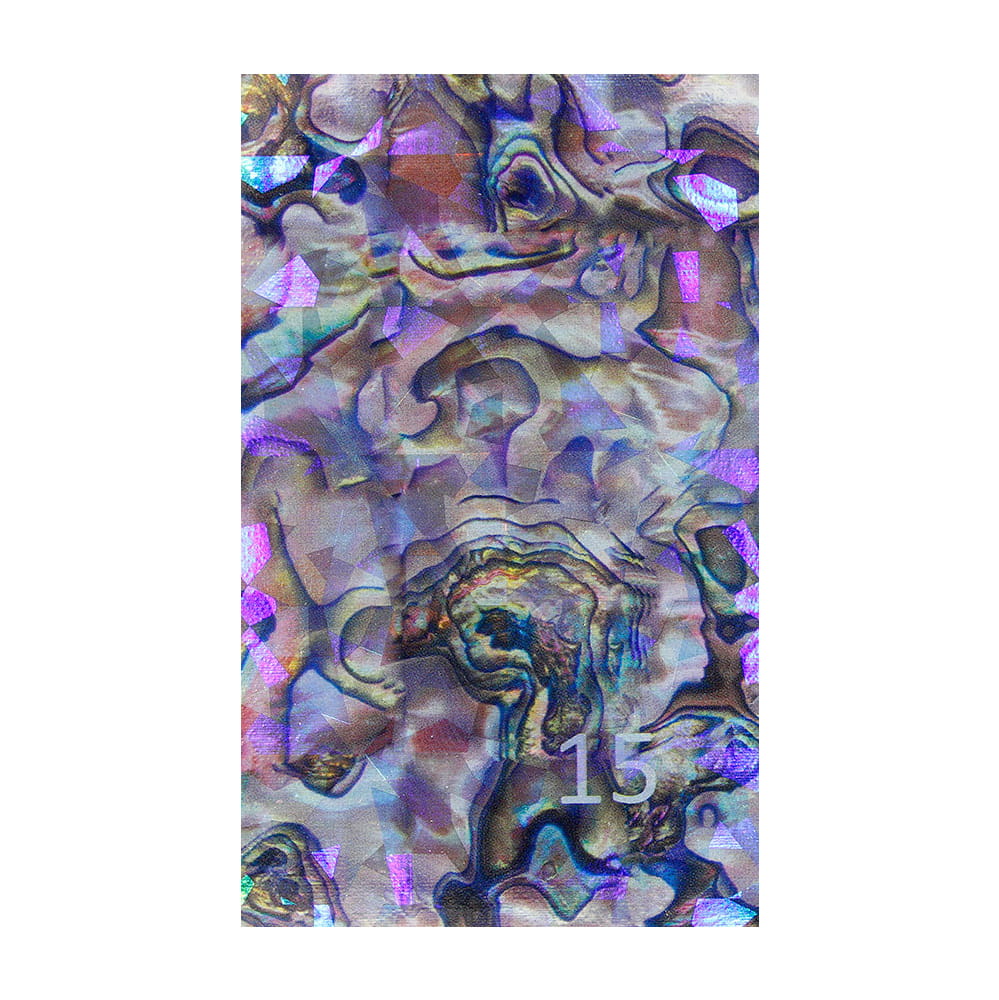 Naklejka do paznokci Laser effect samoprzylepna arkusz 8 cm x 5 cm Nr 75