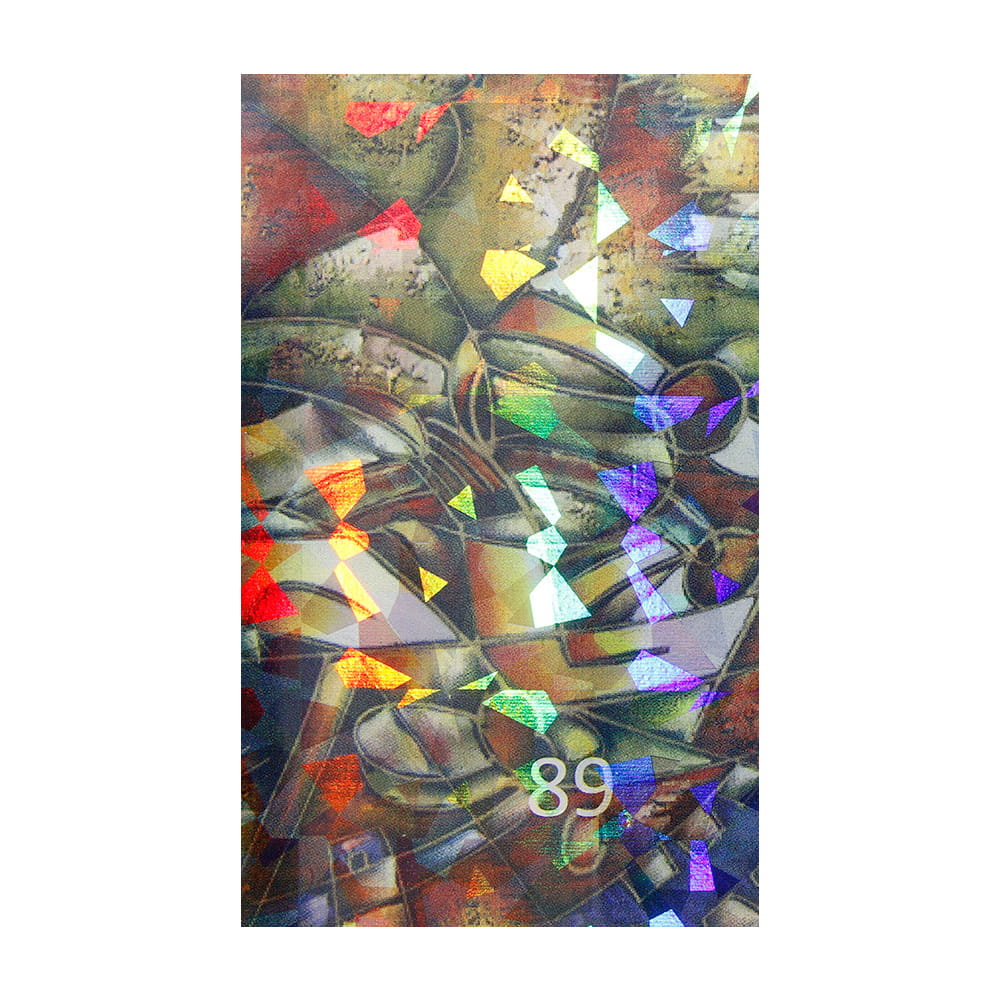 Naklejka do paznokci Laser effect samoprzylepna arkusz 8 cm x 5 cm Nr 41