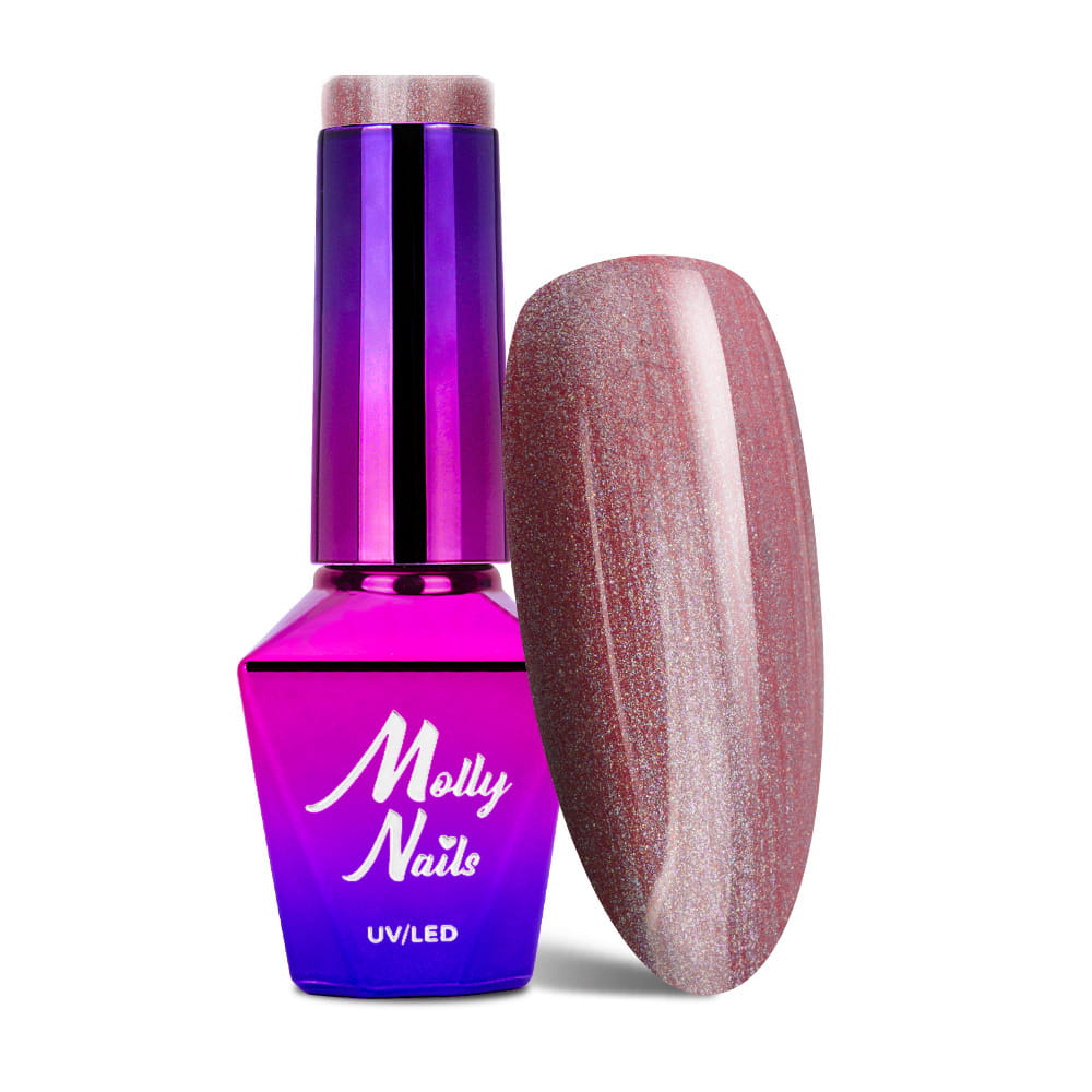 Lakier hybrydowy LED/UV Gel Polish Molly Nails Bling it on! Nr 505 Icone 8g