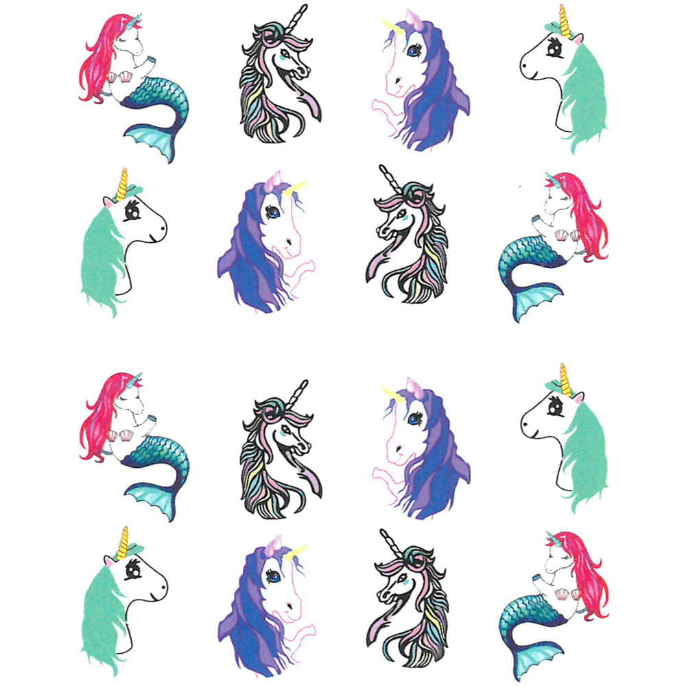 Naklejki wodne do paznokci unicorn STZ-636