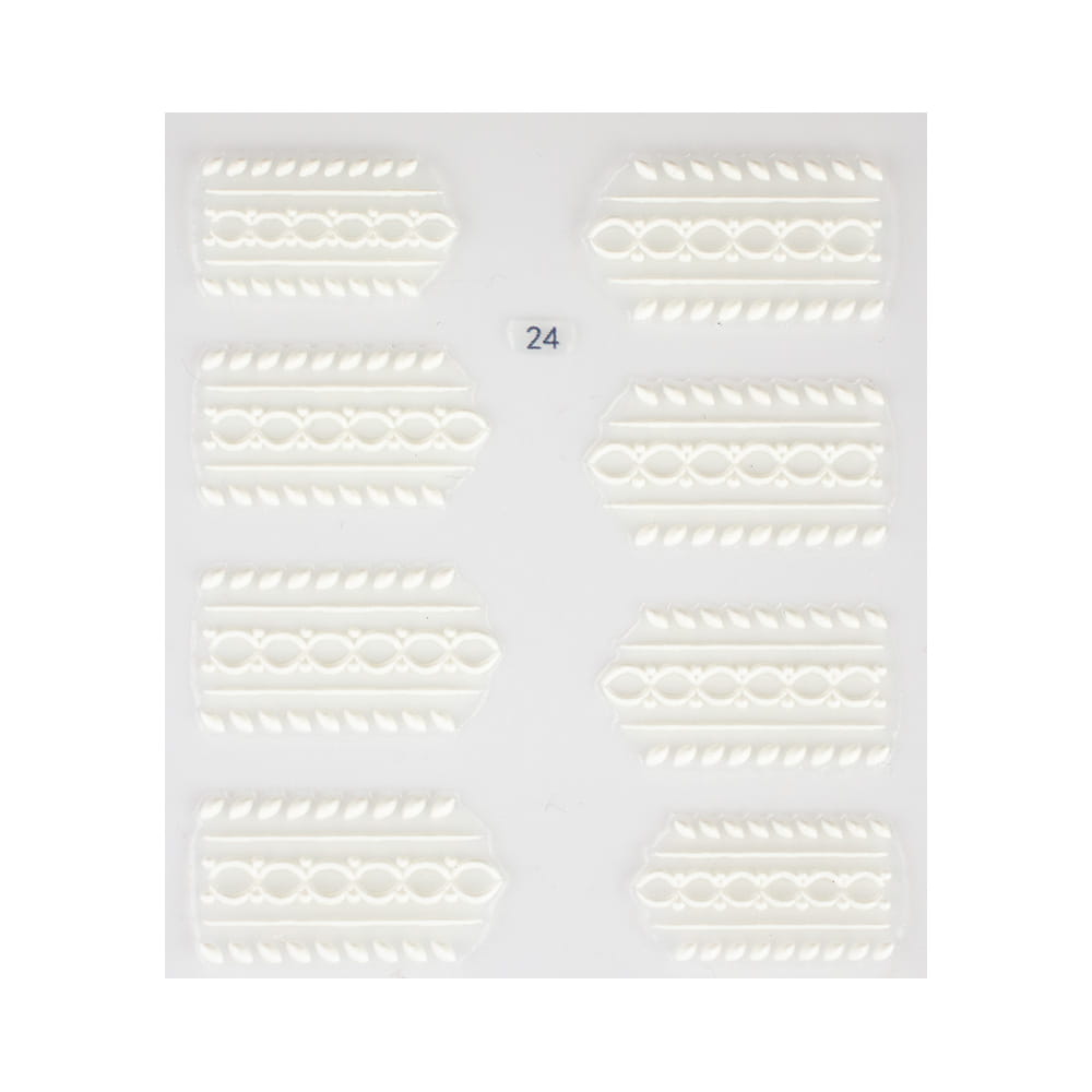 Naklejki do paznokci 5D samoprzylepne ornamenty Nr 24