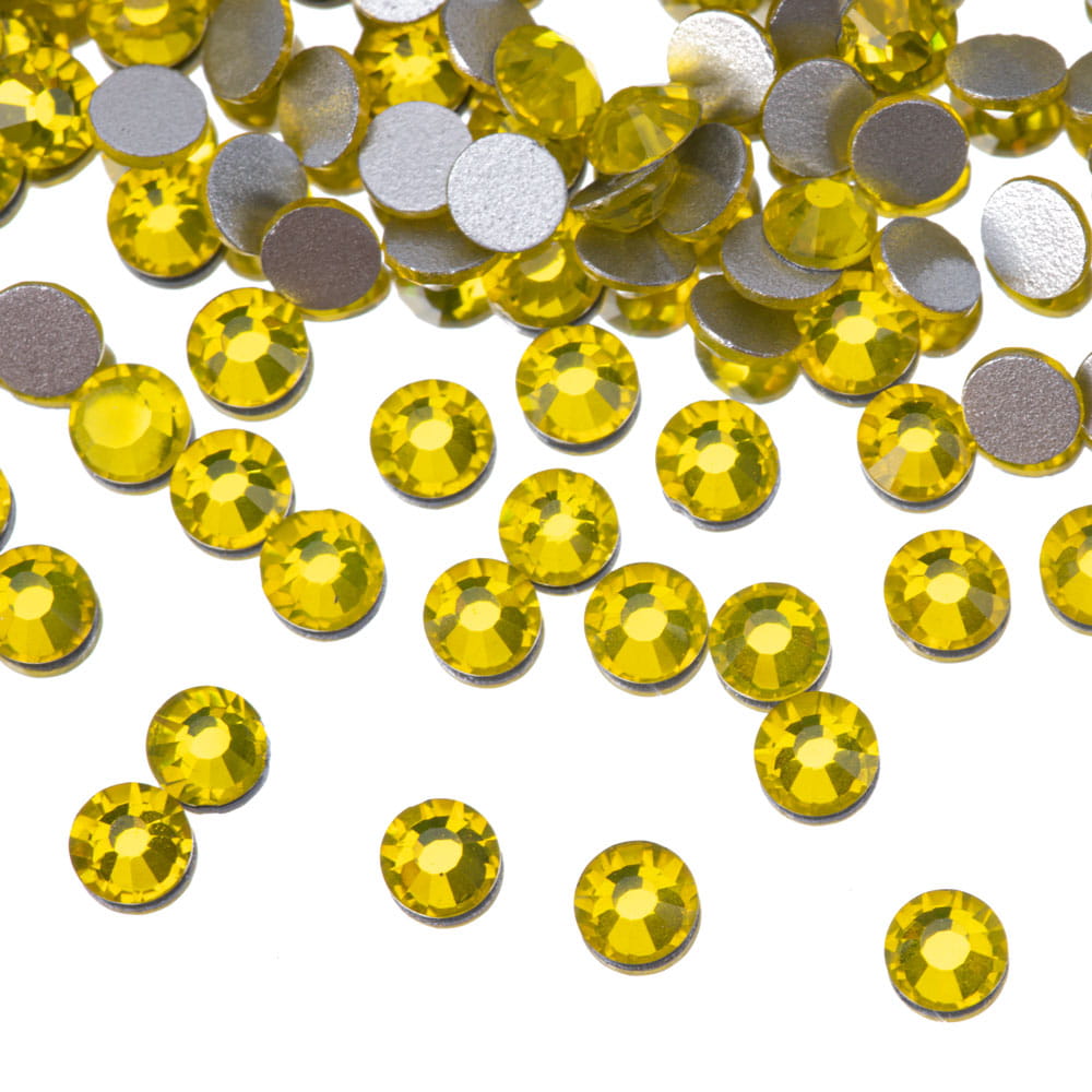 Cyrkonie do paznokci szklane ss10 Citrine ok.1440 szt paczka
