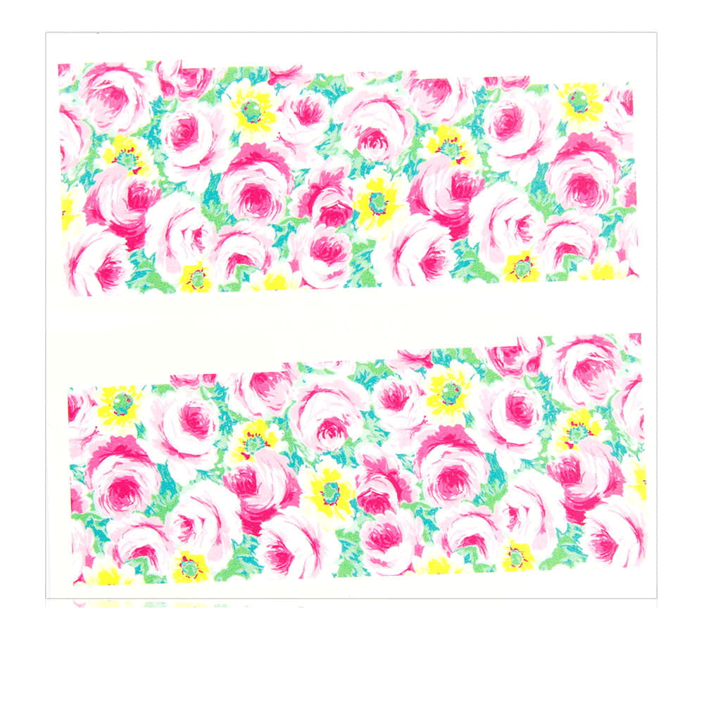 Naklejki wodne do paznokci arkusz 7 x 6,5 cm na 10 palców Nr c148