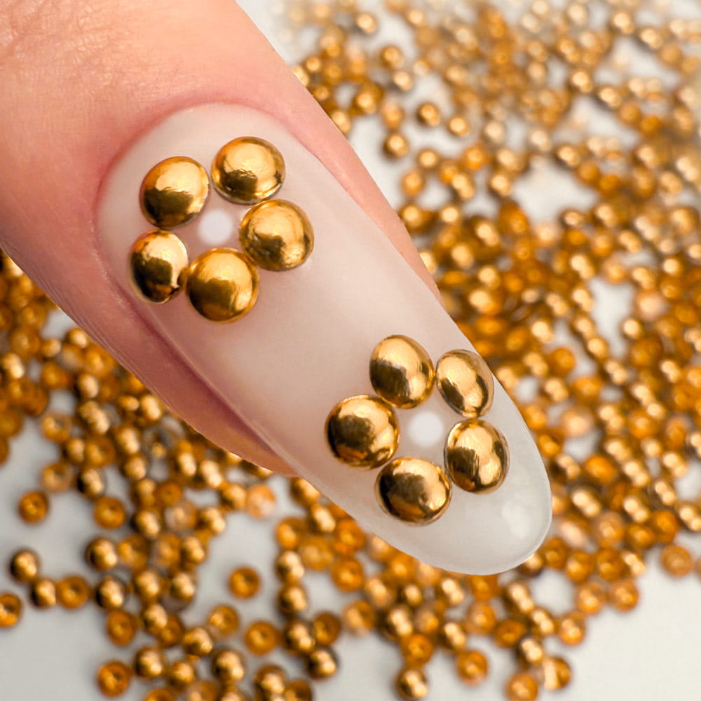 ShinePins gładkie ćwieki błyskotki ozdoby do paznokci medium NTN Premium Nr 2 5g