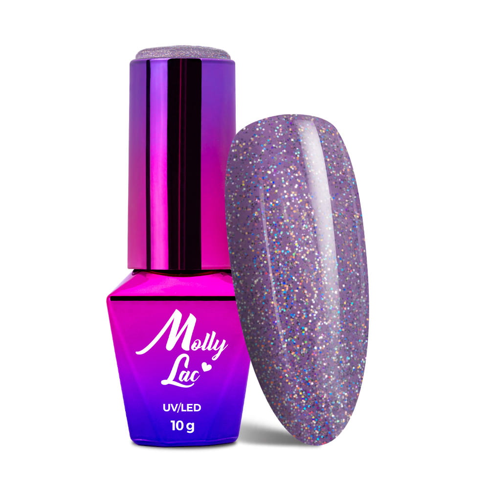 Lakier hybrydowy LED/UV Gel Polish MollyLac Winter Crystalize Nr 224 Birthday Girl 10 g