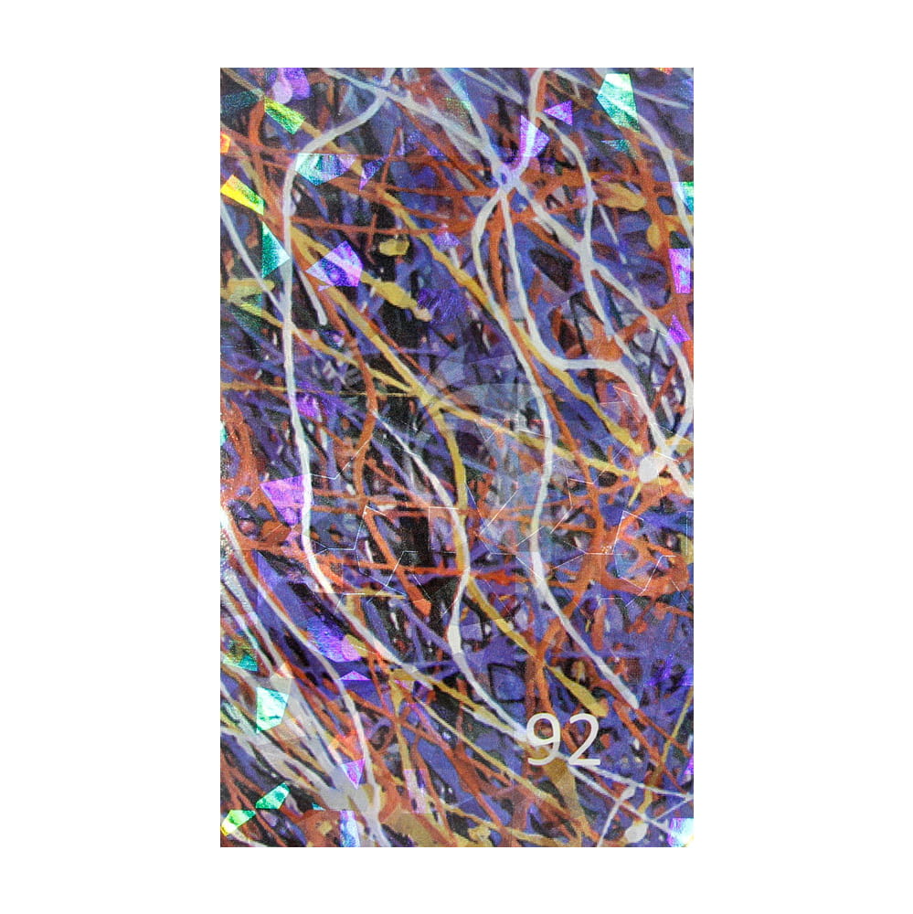 Naklejka do paznokci Laser effect samoprzylepna arkusz 8 cm x 5 cm Nr 95