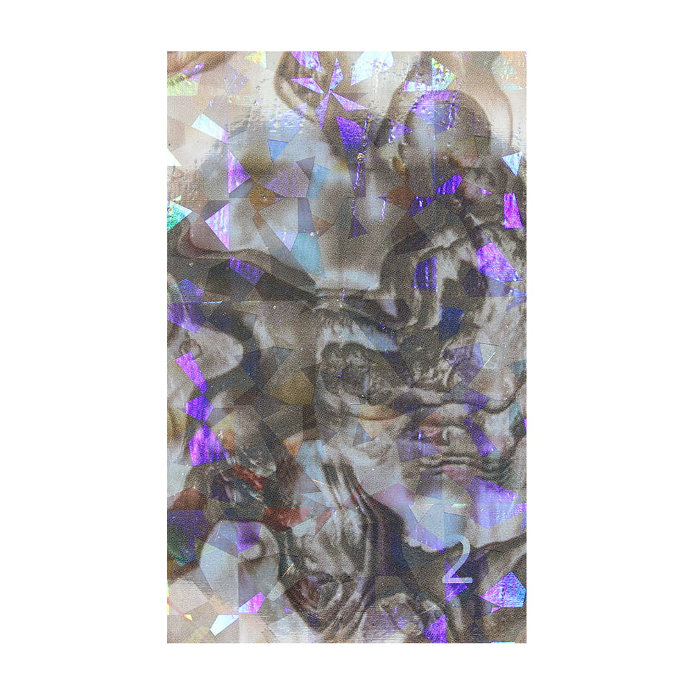 Naklejka do paznokci Laser effect samoprzylepna arkusz 8 cm x 5 cm Nr 76