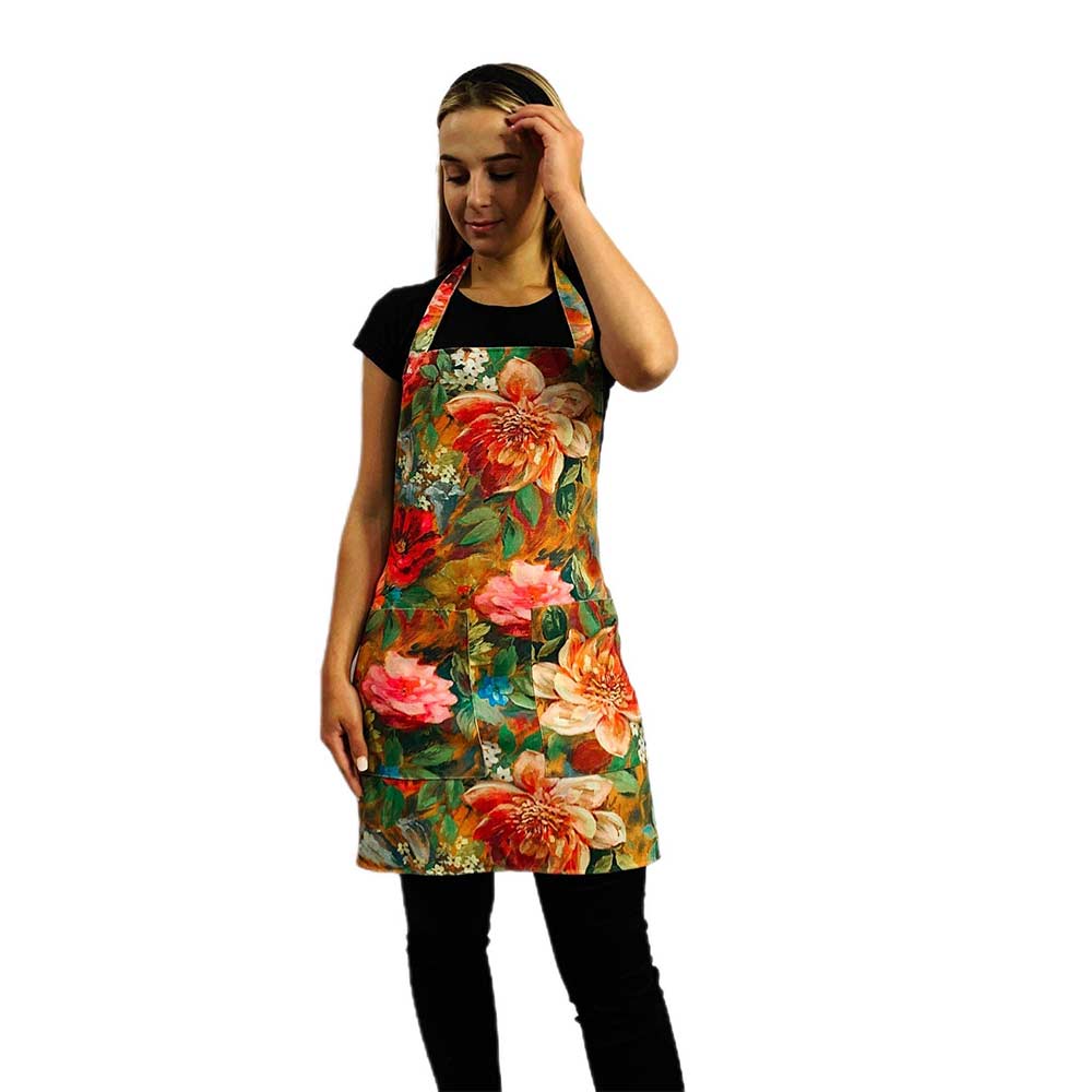 Fartuszek kosmetyczny Diamond Basic Mini Flowers Red